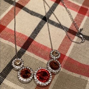 Swarovski Crystal & Silvertone Five-Stone Necklace